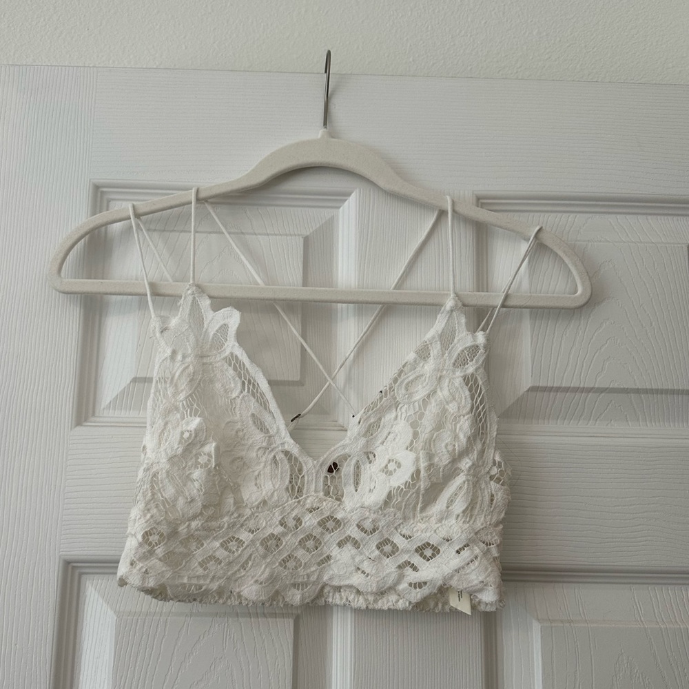 Free people white bandeau size xs